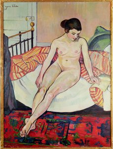 Nu avec une couverture rayée, 1922